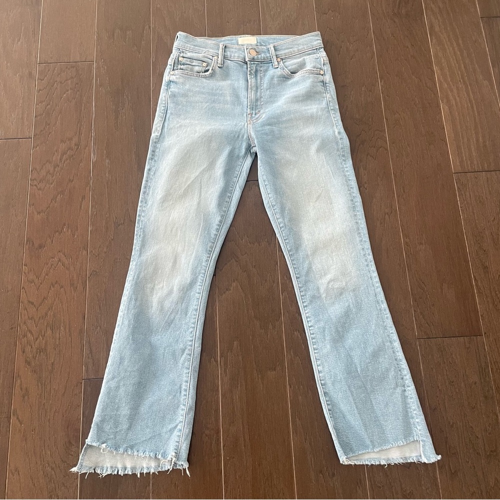 Mother Insider Crop Step Fray Jean - Fresh Catch Wash